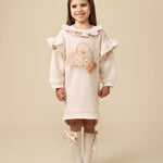 Caramelo Mink Pure Luxe Jumper Dress | Casa Childrenswear
