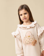 Caramelo Mink Pure Luxe Jumper Dress | Casa Childrenswear
