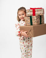 Caramelo Ivory Brushed Cotton Frill Pyjamas | Casa Childrenswear
