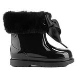 Igor Bimbi Black Soft Low Boot with Bow | Casa Childrenswear