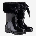 Igor Campera Black Charol Soft Boot with Bow | Casa Childrenswear