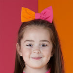 A Dee Miranda Pink Colour Block Bow Hairclip | Casa Childrenswear