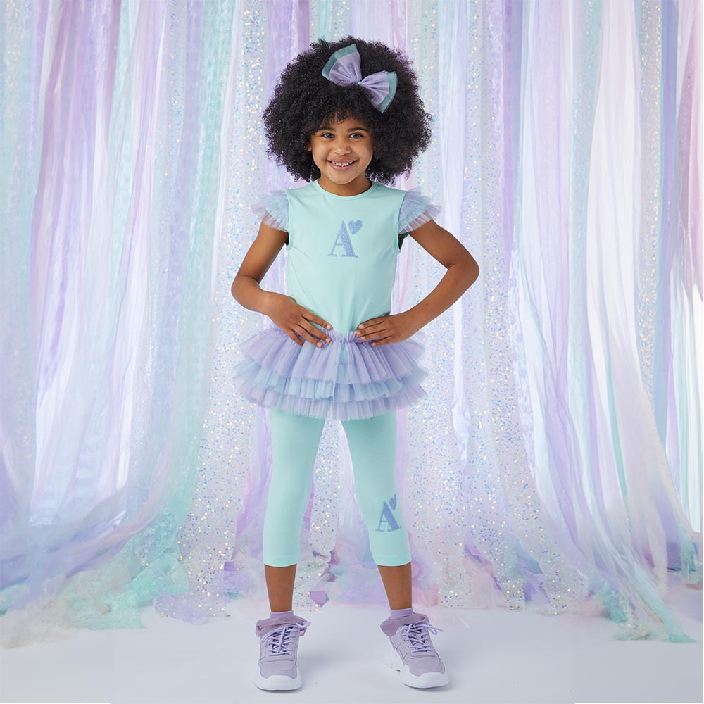 A Dee Niamh Mint Green Tulle Legging Set | Casa Childrenswear