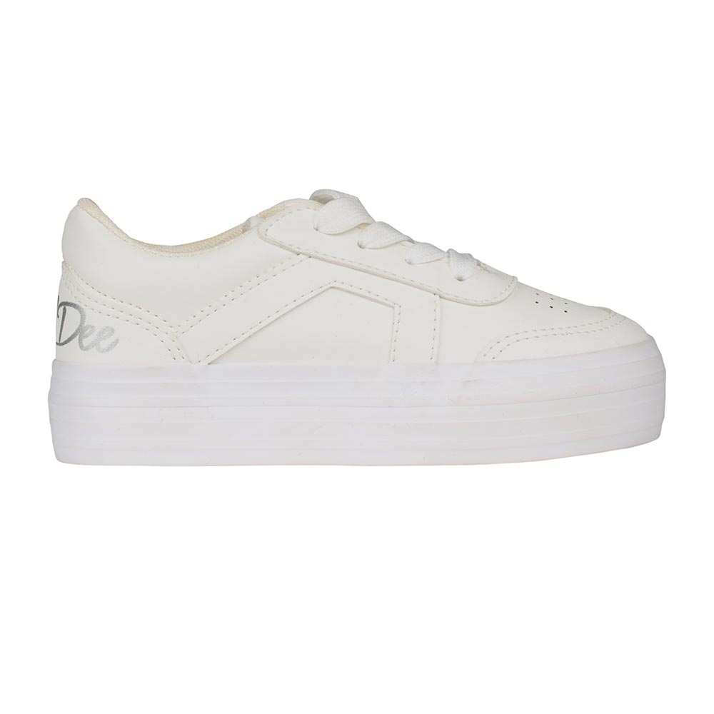 A Dee Patty White Platform Trainer | Casa Childrenswear