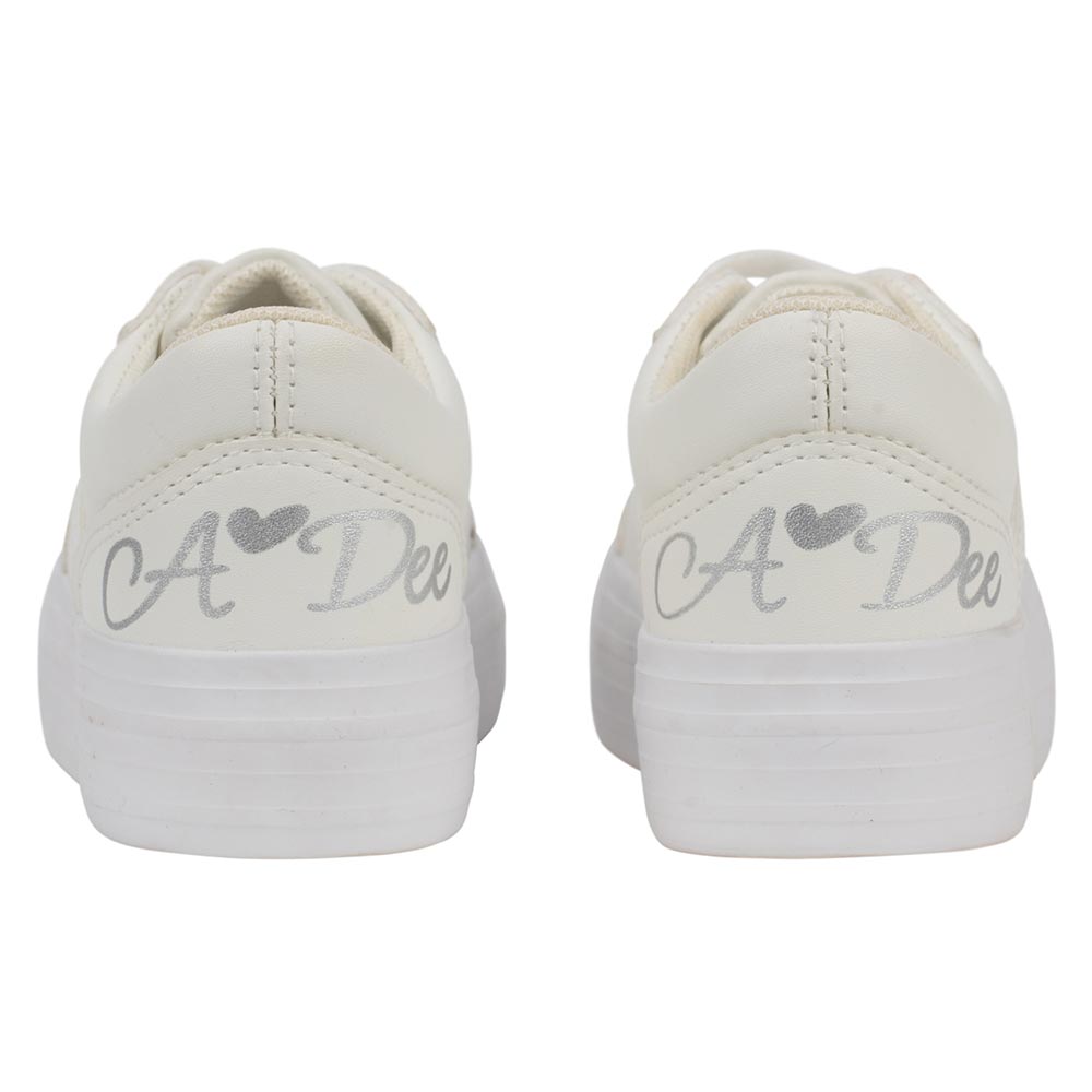 A Dee Patty White Platform Trainer | Casa Childrenswear