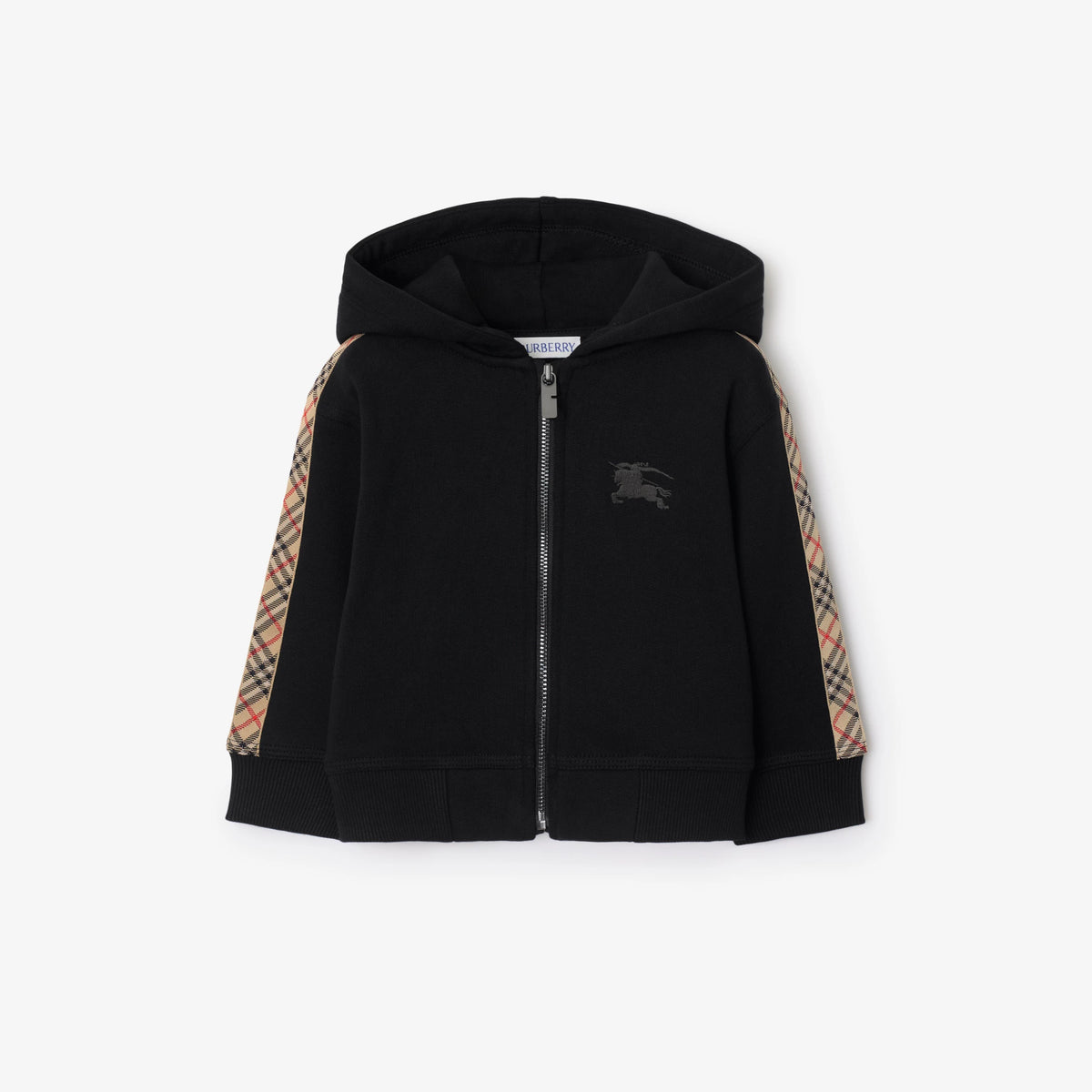 Baby Boys Black Zip-Up Hoodie