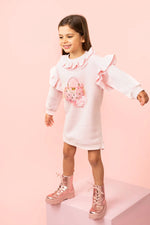 Caramelo Pink Pure Luxe Jumper Dress | Casa Childrenswear