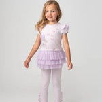 Caramelo Girl Lilac Peal Vanity Legging Set | Casa Childrenswear