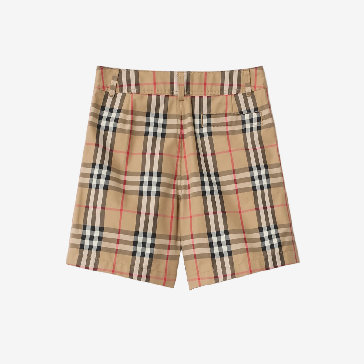 Burberry Boys Beige Check Shorts | Casa Childrenswear