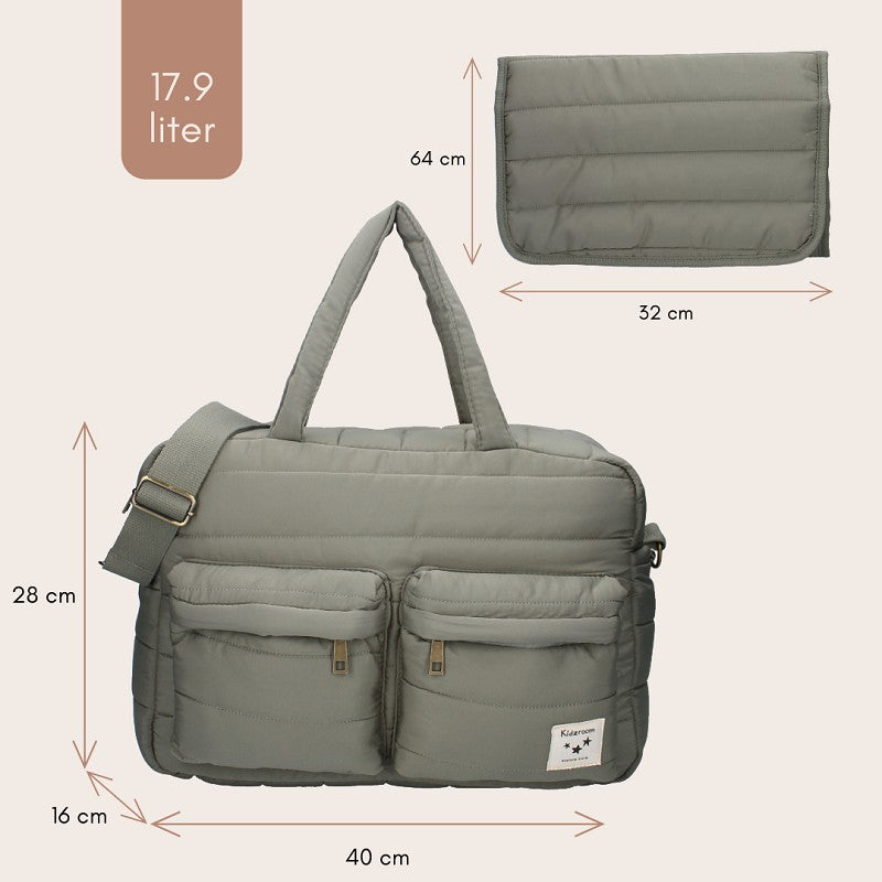 Kidzroom Vienna Gracious Green Changing Bag | Casa Childrenswear