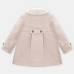 Martin Aranda Infant Girls Pink Woven Coat - back view
