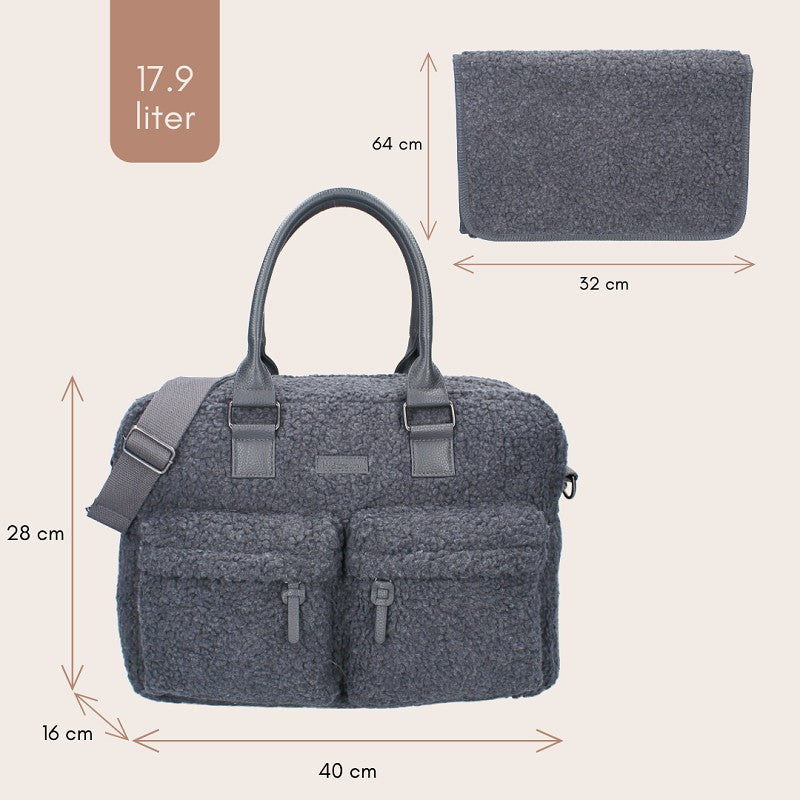 Kidzroom Vienne Hello Little One Grey Changing Bag | Casa Childrenswear