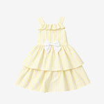 Caramelo Girls Lemon Layered Dress and Pant Set | Casa Childrenswear