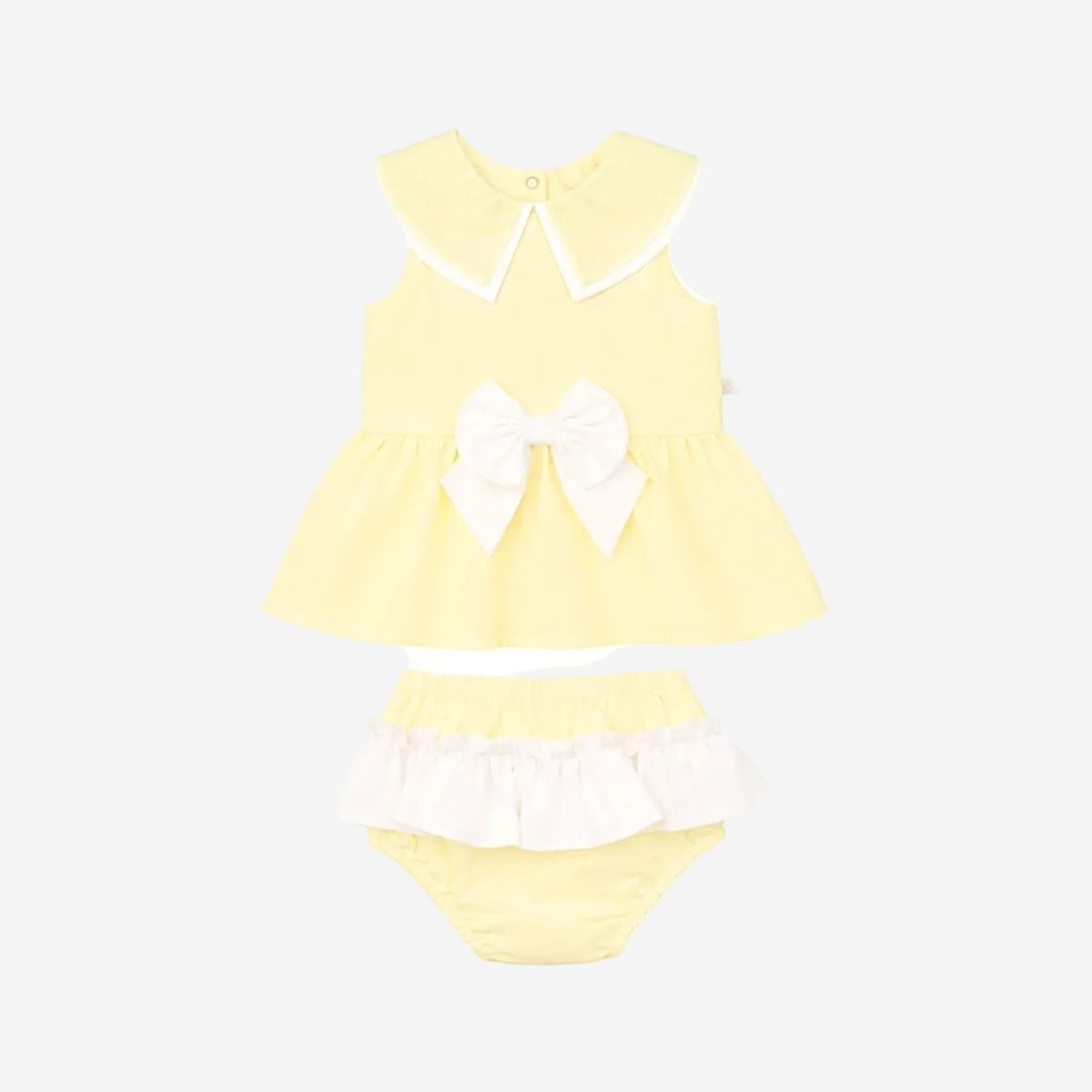 Caramelo Girls Lemon Sailor Dress and Pant Set | Casa Childrenswear