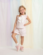 Caramelo Girls Layered Pink Ruffle Short Set | Casa Childrenswear