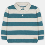 Martin Aranda Infant Boys Striped Sweater Set - sweater front view