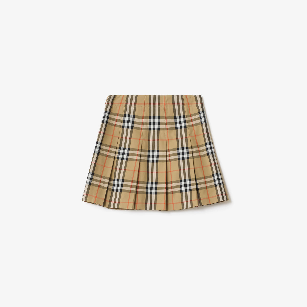 Girls Cotton Check Skirt