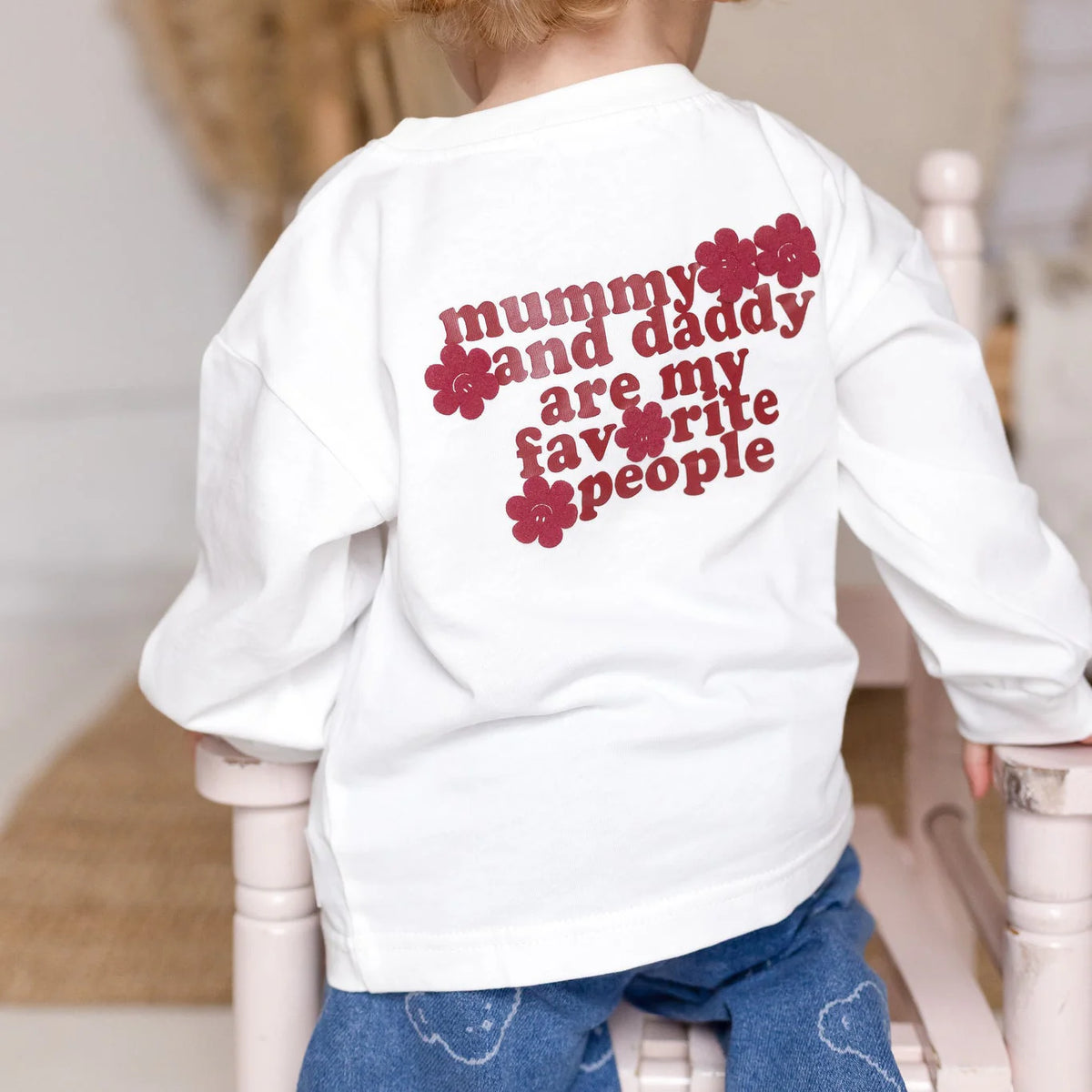 Mummy & Daddy Are My Fav Cozy Long Sleeve Tee | Casa Childrenswear