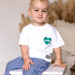 Cozy Crew Club Graphic Green Heart Tee | Casa Childrenswear