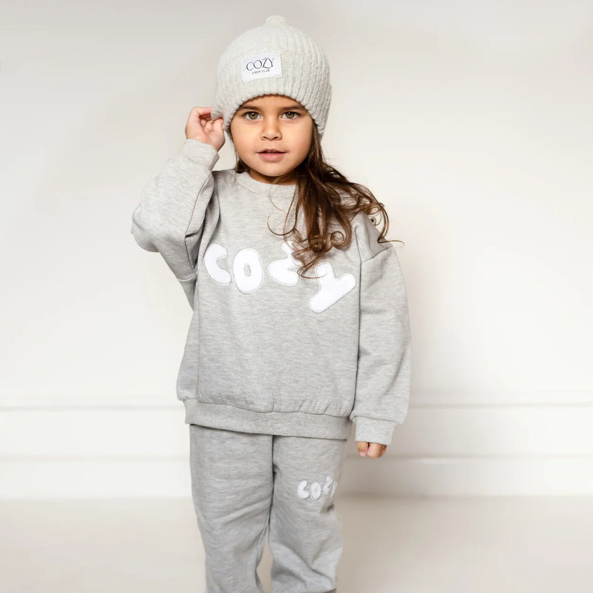 COZY Little Lounger Marl Grey Tracksuit | Casa Childrenswear