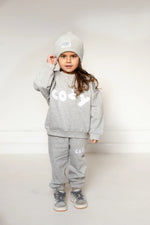 COZY Little Lounger Marl Grey Tracksuit