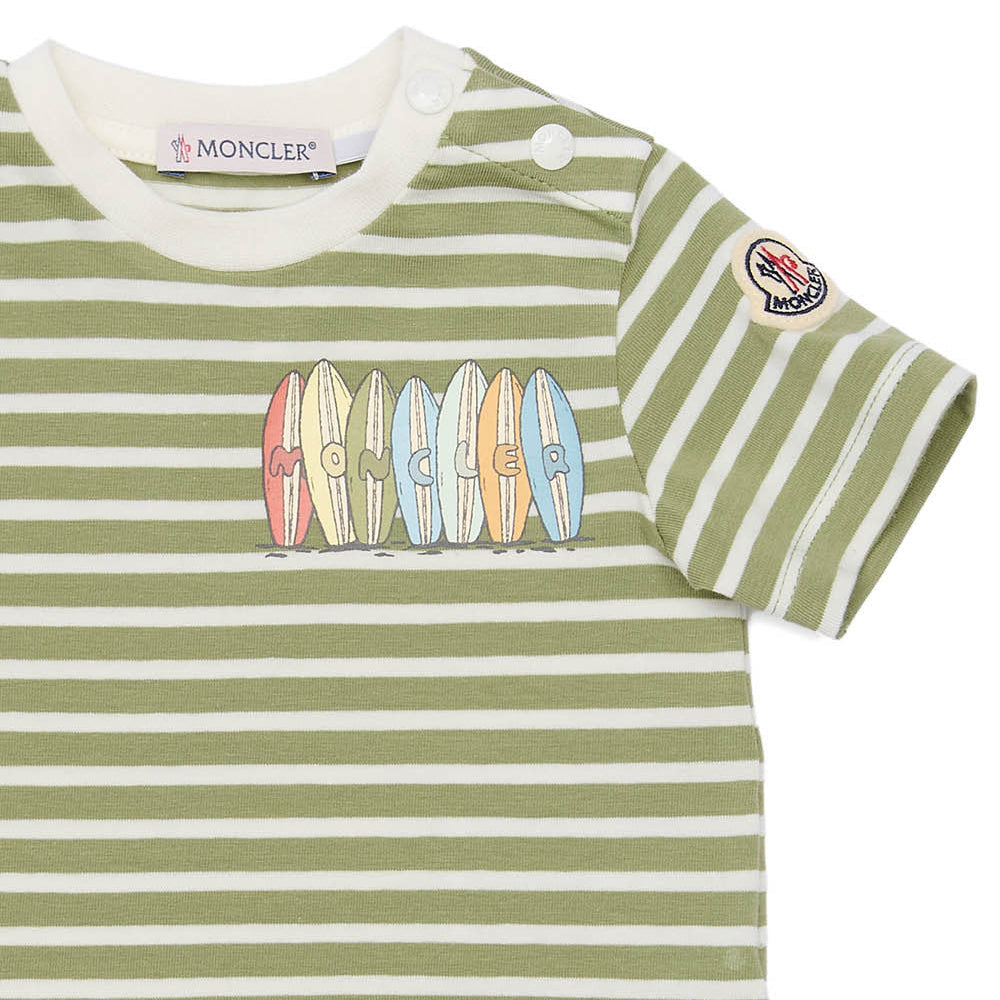 Moncler Enfant Baby Boys Striped T-Shirt | Casa Childrenswear