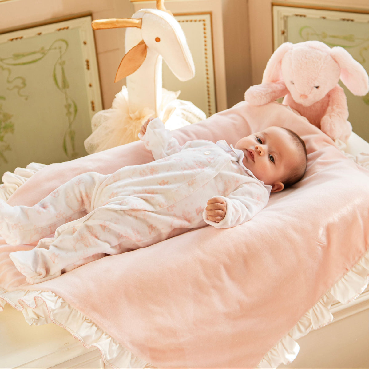 Patachou Baby Girls Pink Printed Babygrow | Casa Childrenswear
