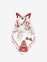 Monnalisa Holiday Scarf Top | Casa Childrenswear