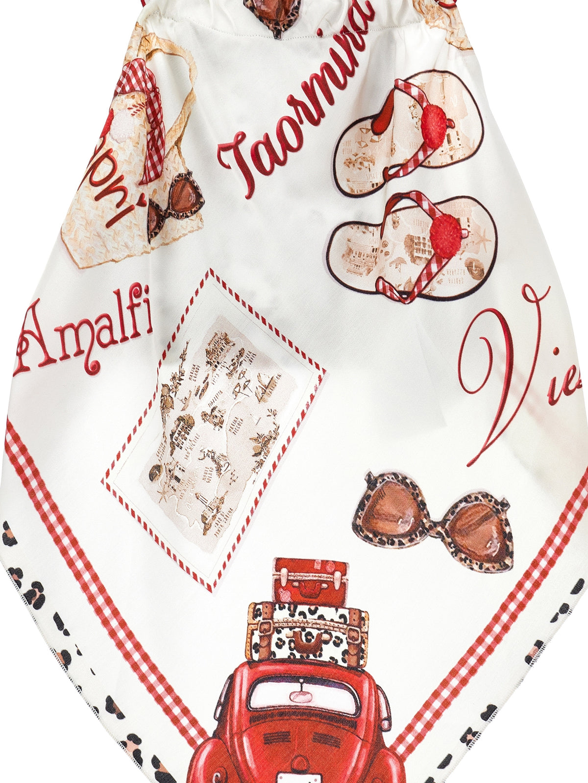 Monnalisa Holiday Scarf Top | Casa Childrenswear