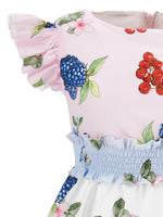 Monnalisa St Tropez Fruit Dress | Casa Childrenswear