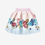 Monnalisa Gem Printed Neoprene Skirt | Casa Childrenswear