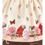 Monnalisa Girls Rose Gabardina Skirt | Casa Childrenswear