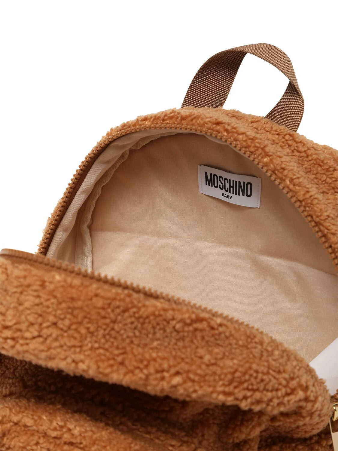 Moschino Baby Brown Teddy Backpack | Casa Childrenswear