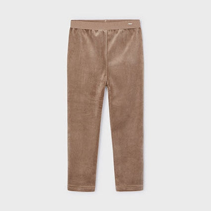 Mayoral Camel Basic Velvet Leggings | Casa Childrenswear