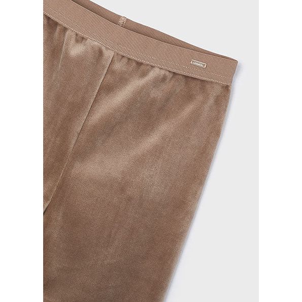 Mayoral Camel Basic Velvet Leggings | Casa Childrenswear