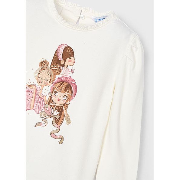 Mayoral Natur-Pink L/S T-Shirt | Casa Childrenswear