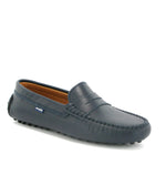 Atlanta Mocassins Athletes Navy Smooth Leather | Casa Childrenswear