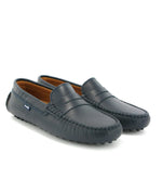 Atlanta Mocassins Athletes Navy Smooth Leather | Casa Childrenswear