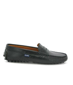 Atlanta Mocassins Athletes Black Smooth Leather | Casa Childrenswear
