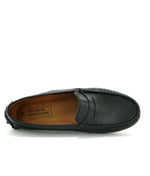Atlanta Mocassins Athletes Black Smooth Leather | Casa Childrenswear