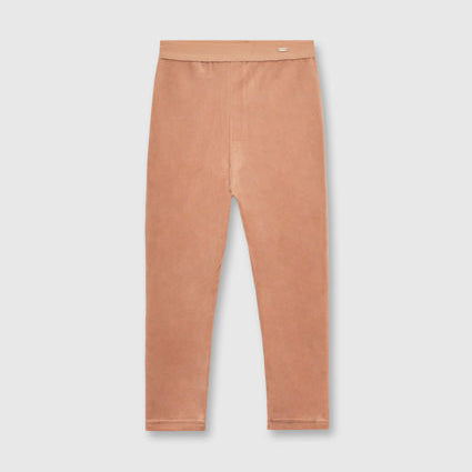 Mayoral Pink Velvet Leggings | Casa Childrenswear