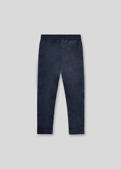 Mayoral Navy Velvet Leggings | Casa Childrenswear