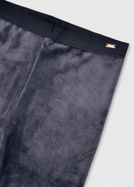 Mayoral Navy Velvet Leggings | Casa Childrenswear