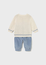 Mayoral Trouser & Teddy Sweater Set | Casa Childrenswear