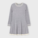 Mayoral Grey Knitted Dress | Casa Childrenswear