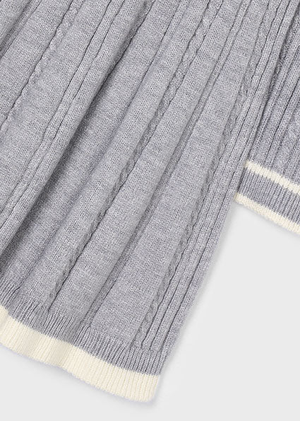 Mayoral Grey Knitted Dress | Casa Childrenswear