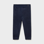 Navy Velvet Leggings