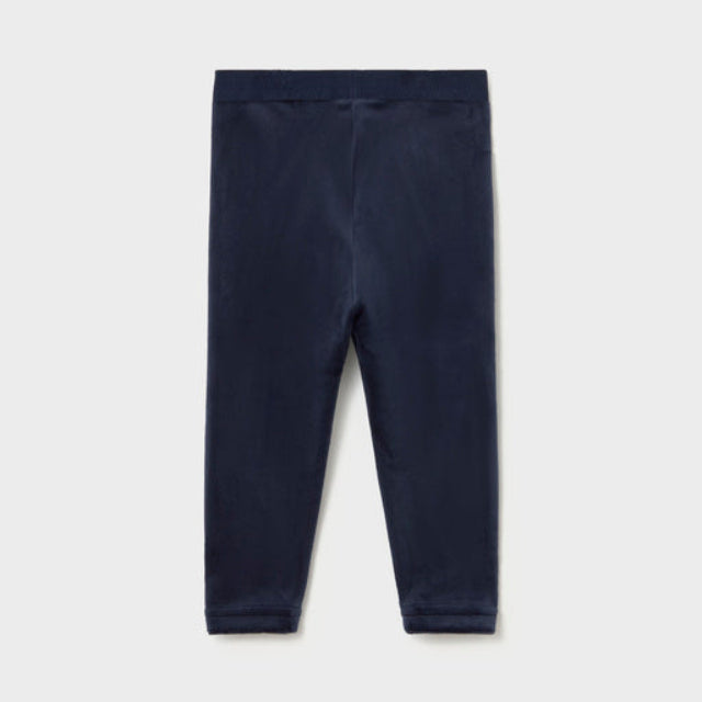 Navy Velvet Leggings