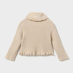 Beige Faux Fur Cardigan