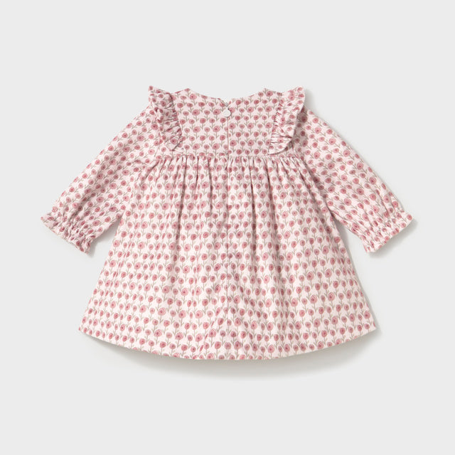 Mayoral Baby Girls Pink Velvet Dress | Casa Childrenswear